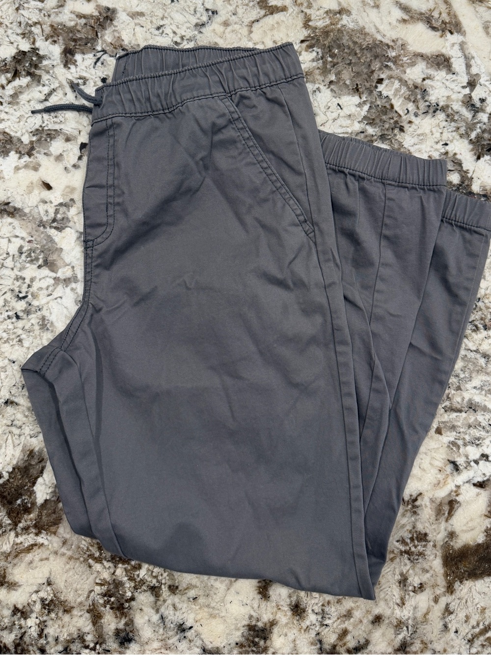Boys Cat & Jack Charcoal Gray Elastic Waist Joggers